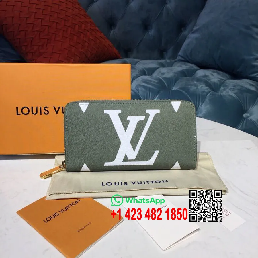 Louis Vuitton Vetoketjullinen Lompakko Xl Monogrammi Jättikangas Kevät/kesä 2019 Kokoelma M67549, Khaki