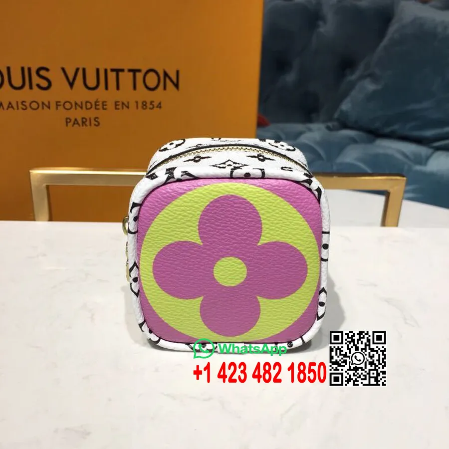 Portamonete Louis Vuitton Cube 18 Cm Monogram Geant Tela Collezione Primavera/estate 2019 M67669, Rosa/lila