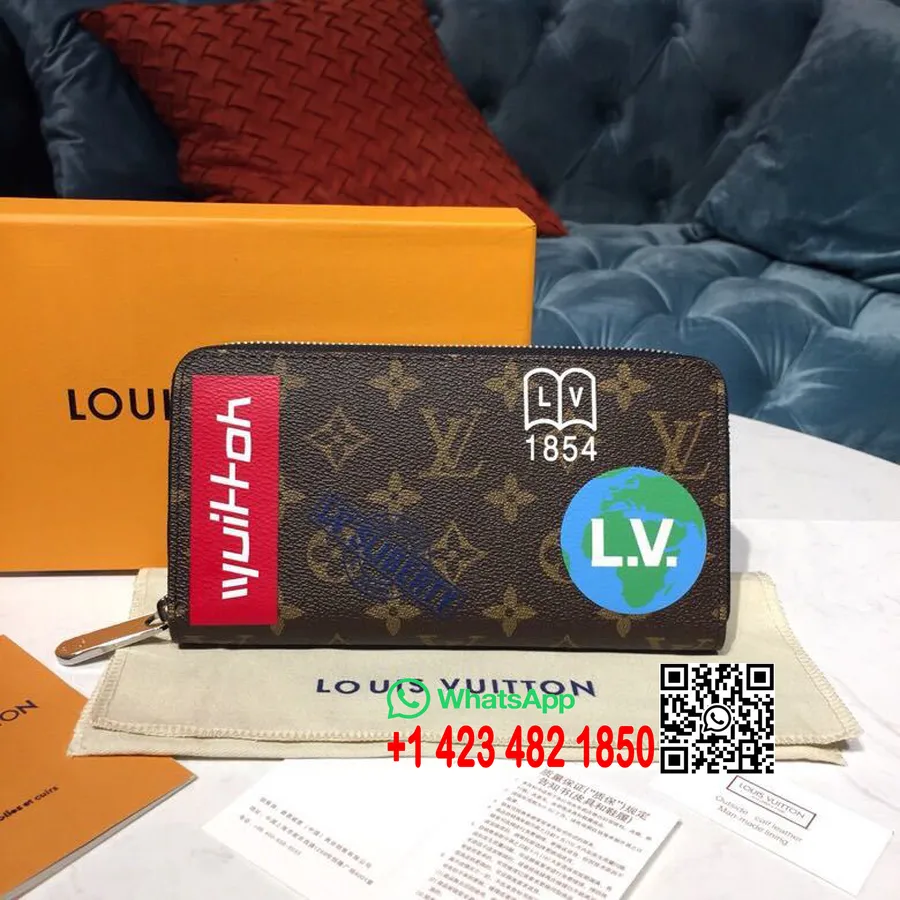 Louis Vuitton Zippy Cüzdan Düzenleyici 20 Cm Monogram Tuval İlkbahar/Yaz 2019 Koleksiyonu M67826, Marron