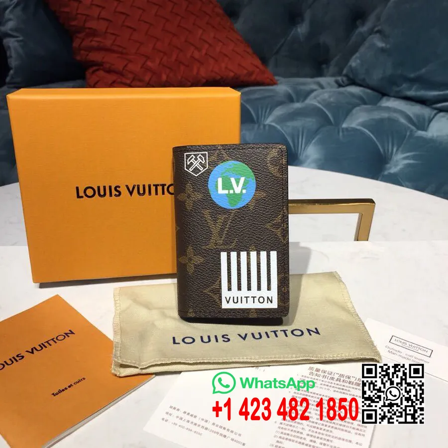 Louis Vuitton Kabatas Organizators 12cm Monogrammas Audekls 2019. Gada Pavasara/vasaras Kolekcija M67818, Marron