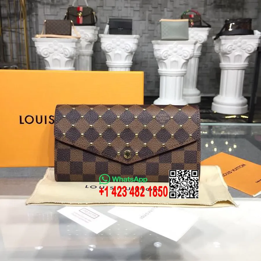 Louis Vuitton Peněženka Sarah S Cvočky Monogram Plátno Podzim/zima 2018 Kolekce M60531, Cerise Red