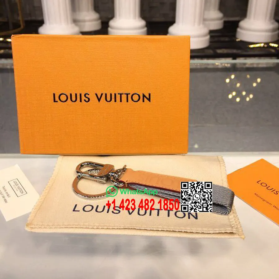 Louis Vuitton Light Infinity Dragonne Bag Charm And Key Holder Monogram Titanium Canvas Fall/Winter 2018 Collection MP0168 Grey