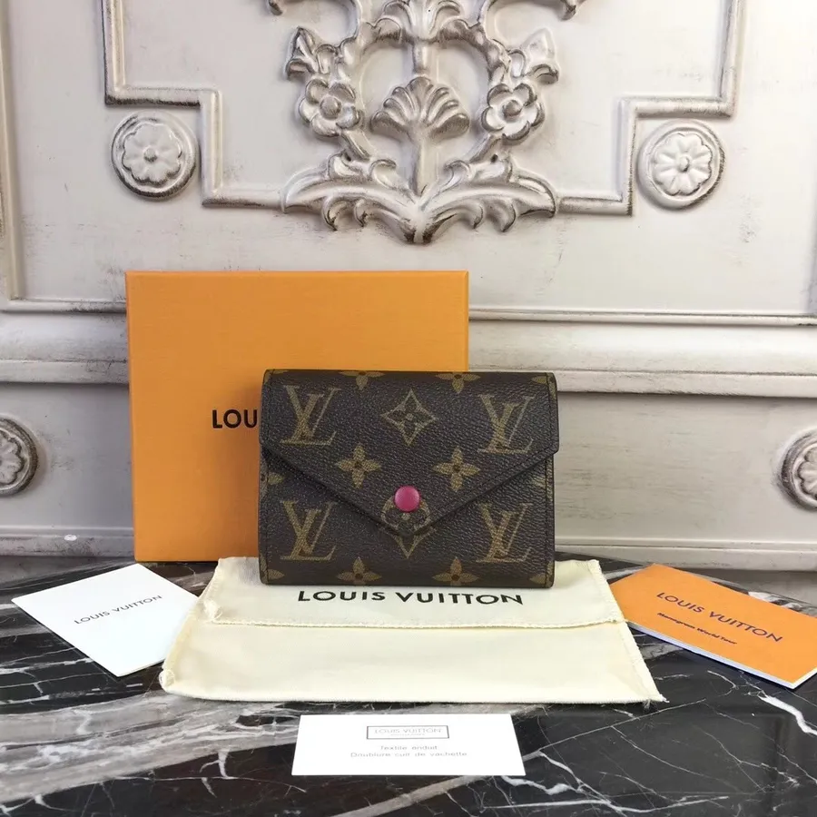 Portafoglio Louis Vuitton Victorine Tela Monogram Collezione Primavera/estate 2018 M41938 Fucsia