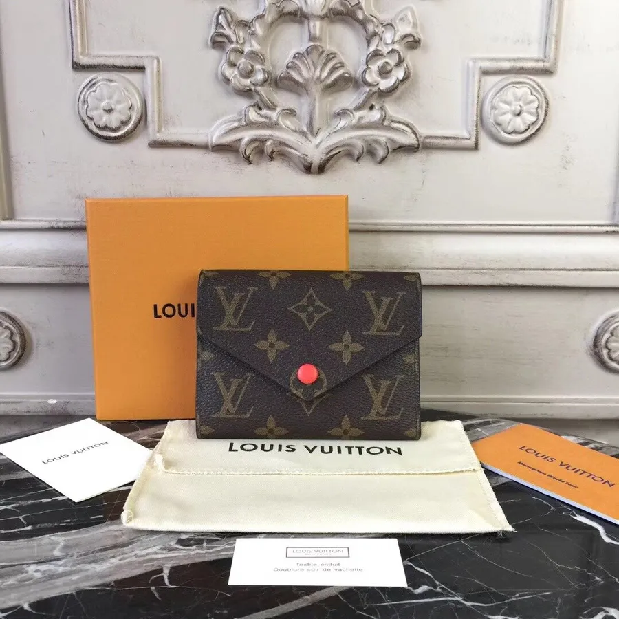 Louis Vuitton Victorine Maks Monogramma Audekls 2018. Gada Pavasara/vasaras Kolekcija M41938 Coquelicot