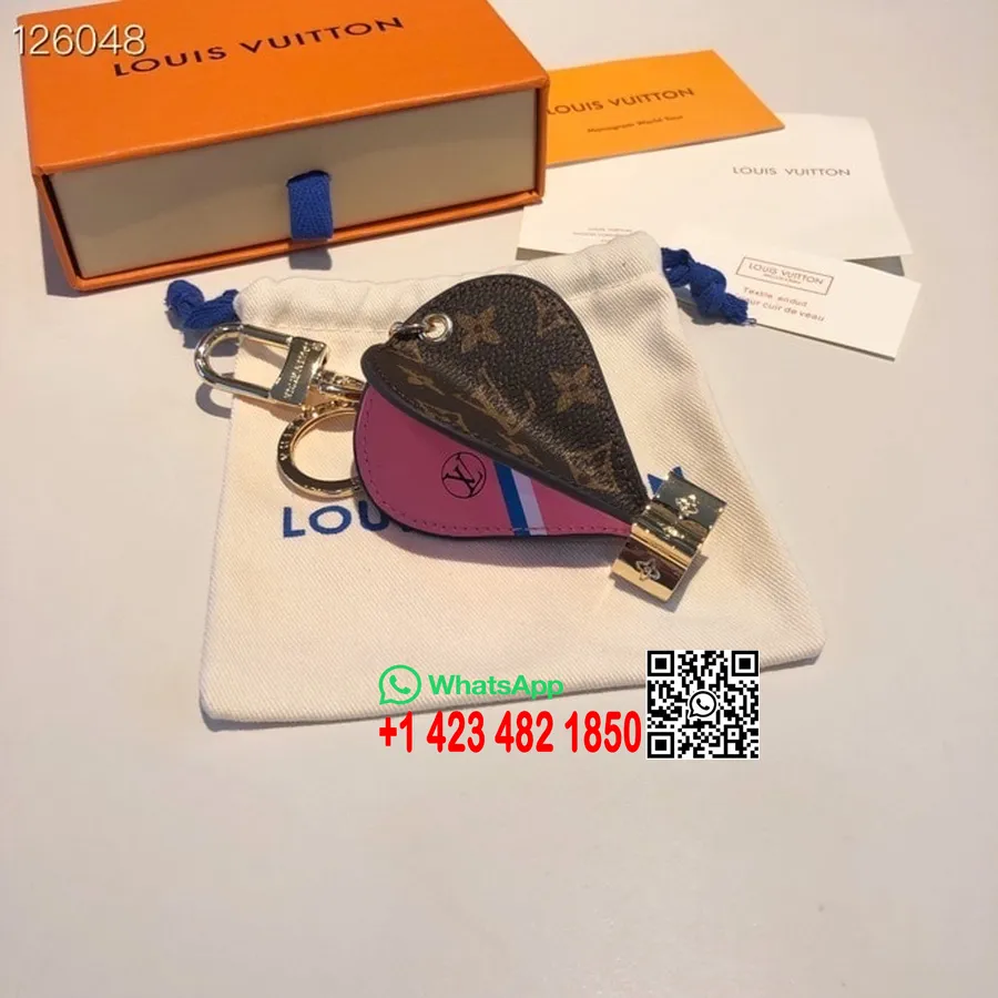 Louis Vuitton Balão De Ar Quente Chaveiro Charme 126048 Monograma Lona Coleção Outono / Inverno 2020, Marrom