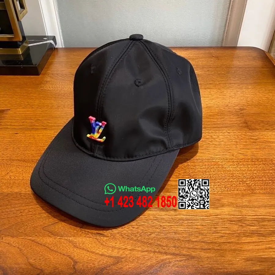 Cappello Da Baseball Louis Vuitton Lv Logo Collezione Primavera/estate 2020, Nero/bianco