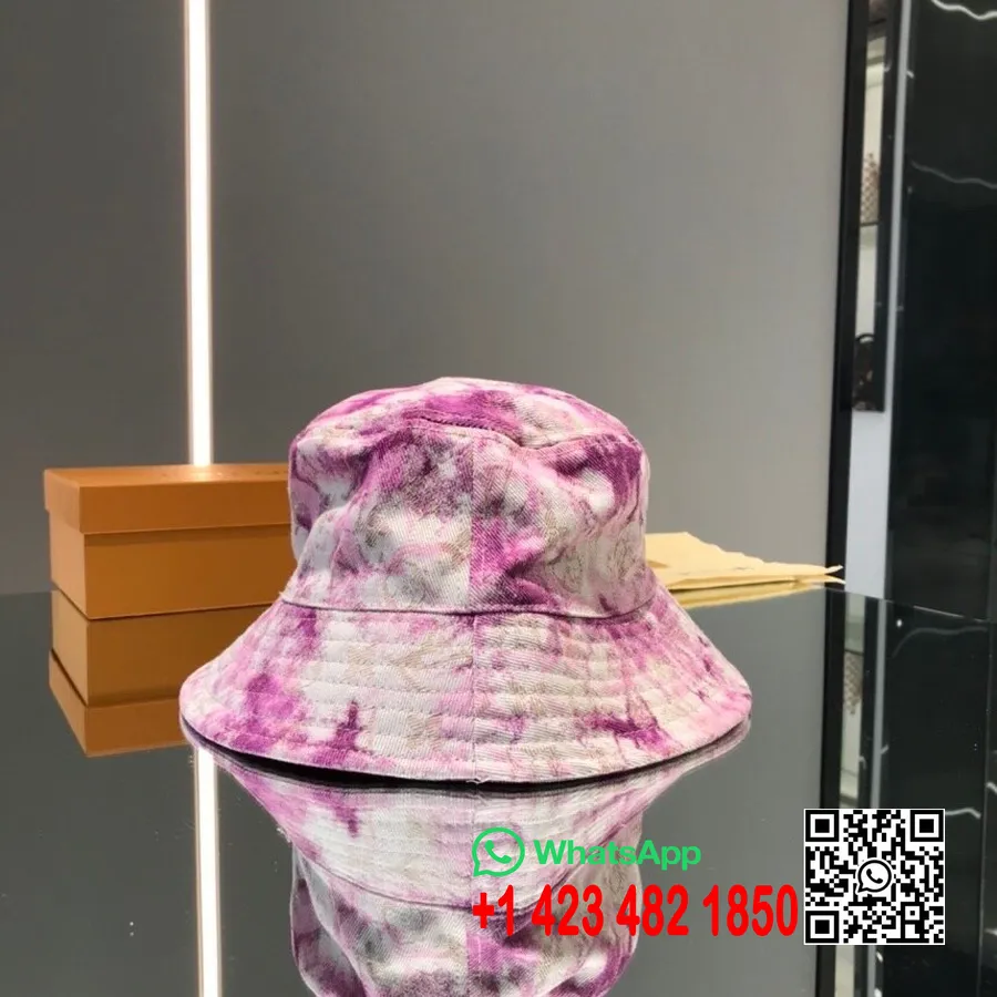 Louis Vuitton Tie-dye Denim Bucket Hat Lente/zomercollectie 2020, Paars