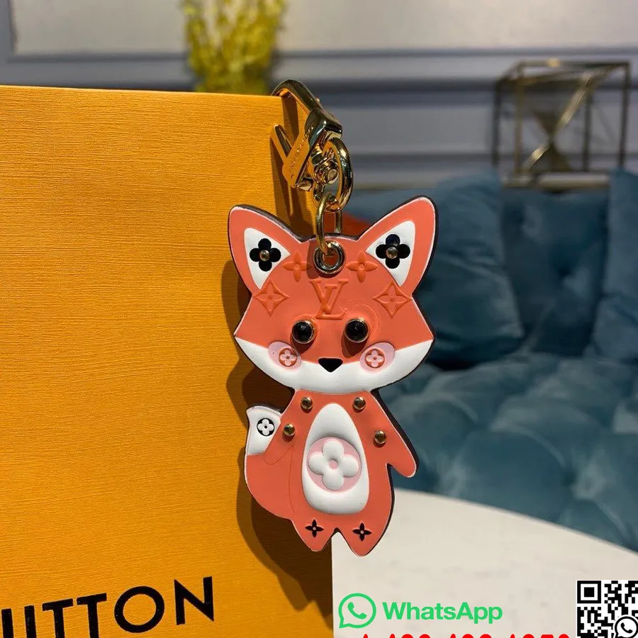 Louis Vuitton Cute Fox Bag Držalo Za Ključe Z Monogramom Iz Platna Kolekcija Pomlad/poletje 2020 M69015, Rjava