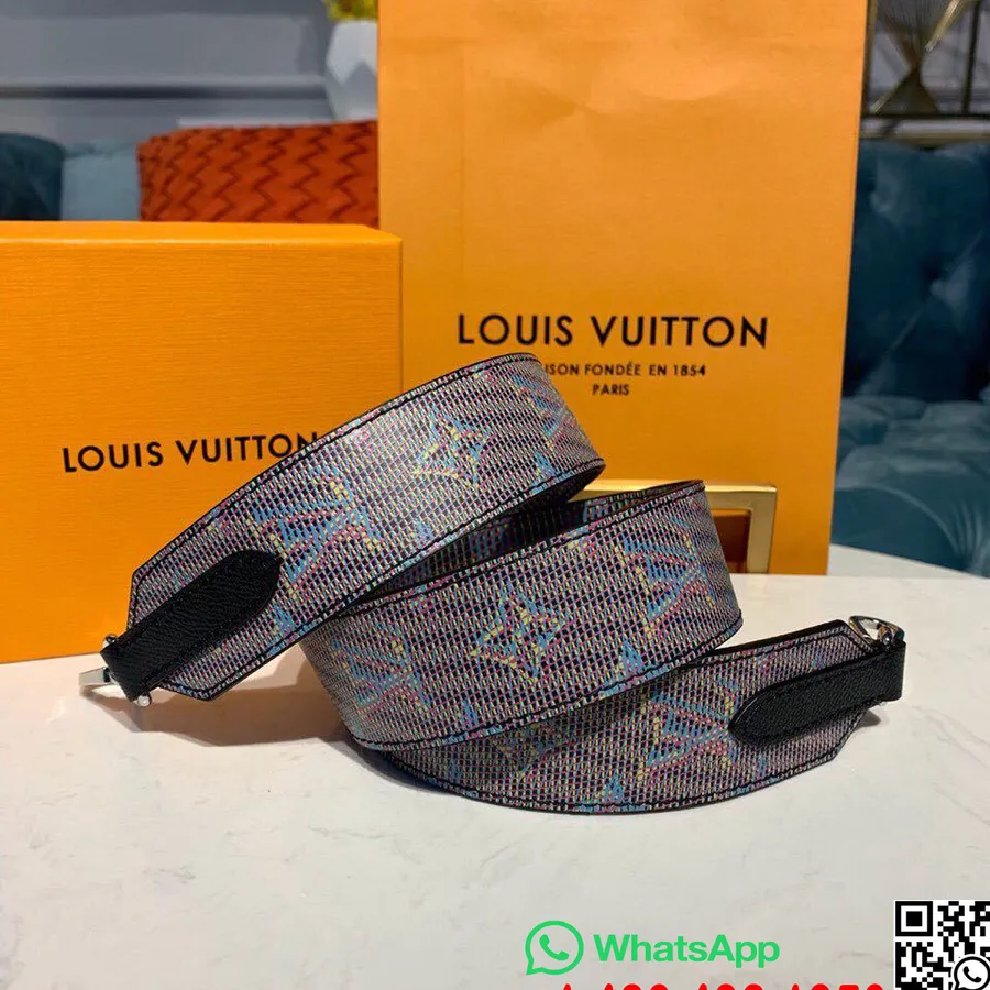 Louis Vuitton Bandouliere Taske Rem 90cm Monogram Lv Pop Canvas Forår/sommer 2019 Kollektion J02470, Blå