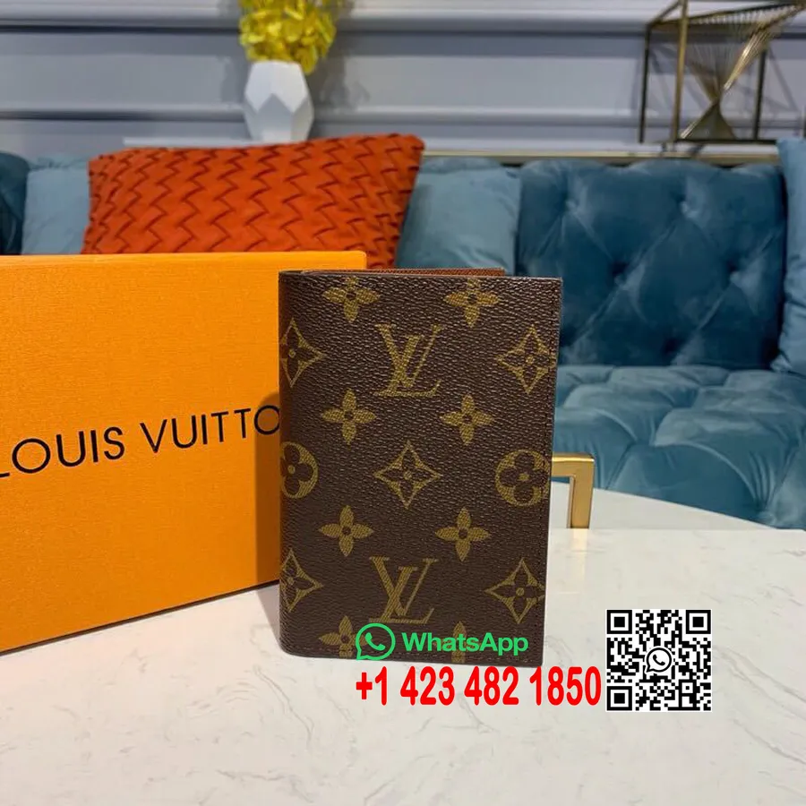 Louis Vuitton Paspoorthoes 15cm Monogram Canvas Lente/zomer 2019 Collectie M64502, Bruin