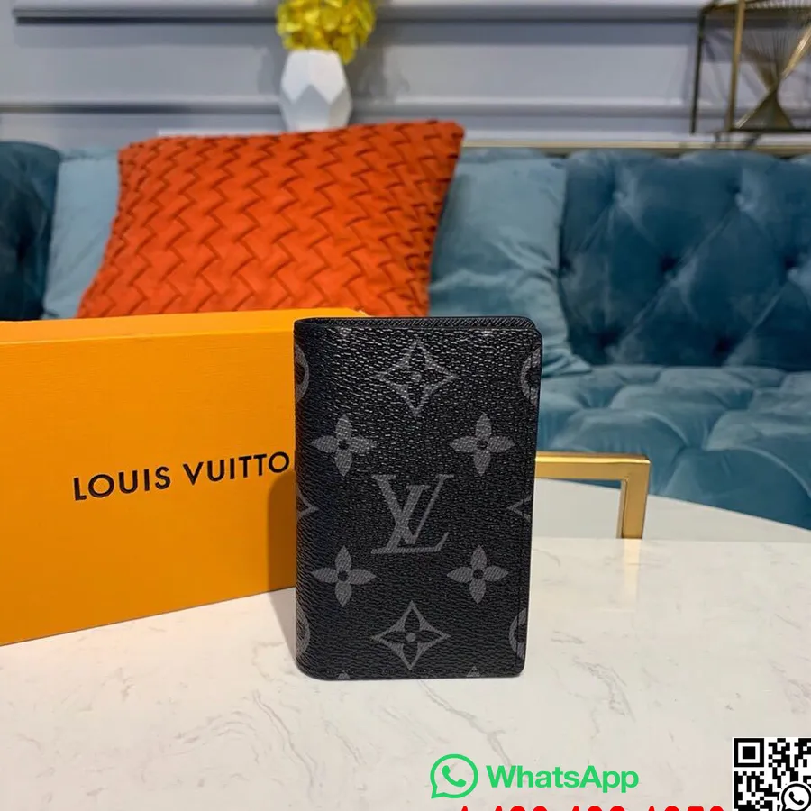 Louis Vuitton Pocket Organizer 12cm Monogram Canvas Lente/zomer 2019 Collectie M30301, Zwart