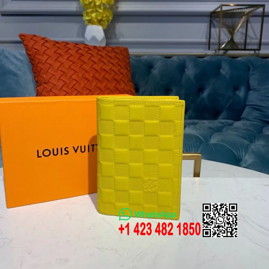 Louis Vuitton Passi Kate 14cm Damier Infini Lõuend Kevad/suvi 2019 Kollektsioon N60181, Kollane