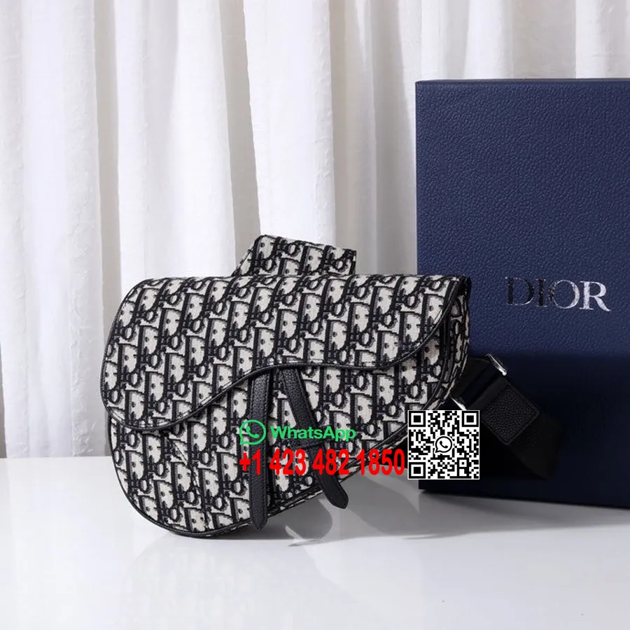 Christian Dior Ferde Crossbody Táska 28cm 9001 Tavasz/nyár 2022 Kollekció, Fekete