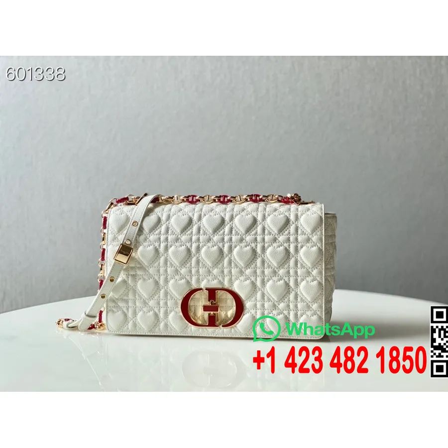 Tas Christian Dior Dioramour Caro 28cm Koleksi Perangkat Keras Emas Kulit Domba Kulit Domba Musim Semi/musim Panas 2021, Putih