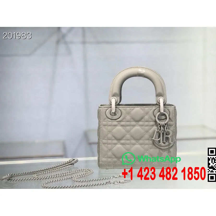 Christian Dior Mini Lady Dior My Abc Dior Torba 18 Cm S Ultramat Hardverom Od Janjeće Kože Kolekcija Proljeće/ljeto 2021., Gra