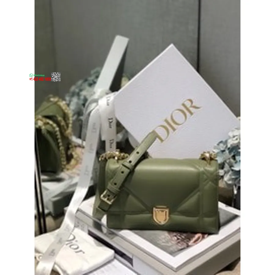 Christian Dior Diorama Borsa Grande Con Motivo Cannage Cucita 22 Cm Hardware Dorato Collezione Primavera/estate 2019 In Pelle Di