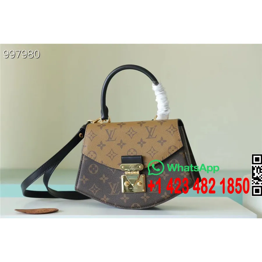 Borsa Louis Vuitton Pochette 24 Cm Tela Monogram Pelle Collezione Holiday 2022 M46548, Marrone