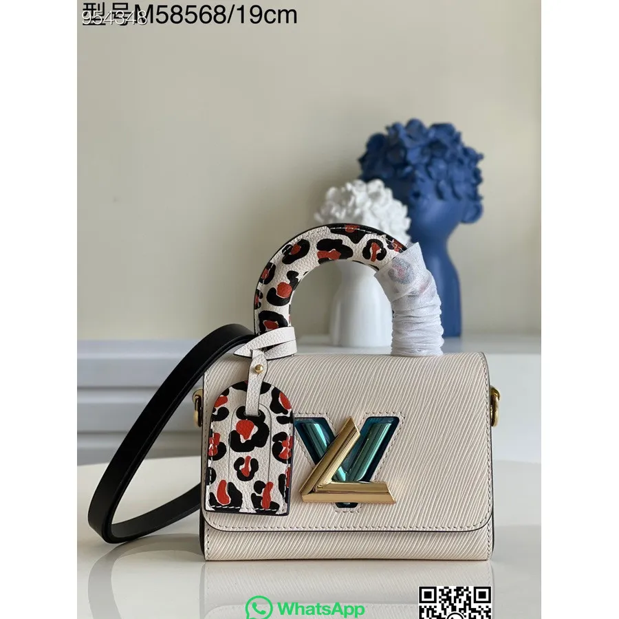 Louis Vuitton Borsa Wild At Heart Twist Pm 18cm Pelle Tela Epi Collezione Primavera/estate 2022 M58568, Bianco