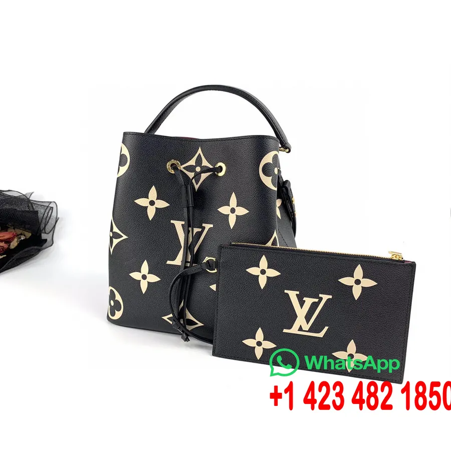 Louis Vuitton Neonoe Laukku 26cm Ylisuuri Monogrammi Lehmännahkainen Nahkakangas Syksy/talvi 2020 Kokoelma M56889, Noir