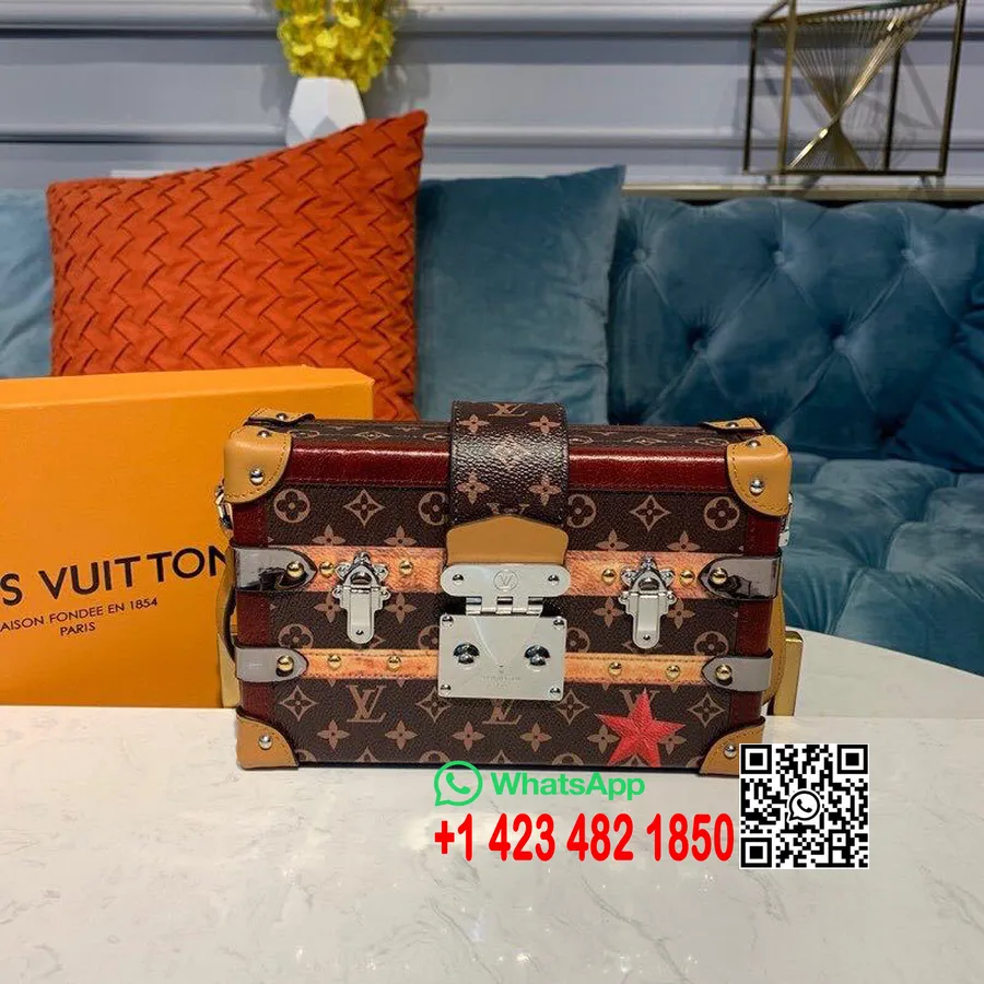 Louis Vuitton Petite Malle Time Borsa Bauletto 20 Cm Tela Monogram Collezione Autunno/inverno 2019 M52737, Marrone