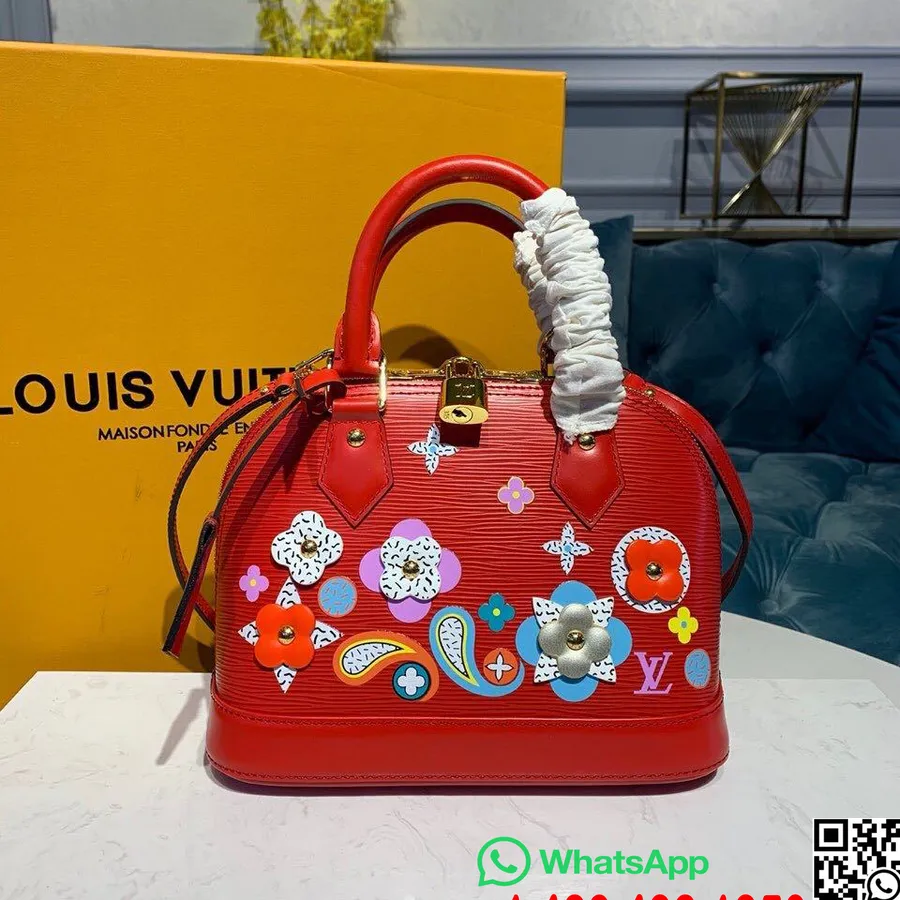 Louis Vuitton Alma BB Bag Monogram Flowers Epi Canvas Herbst/Winter 2019 Kollektion M41327, Coquelicot