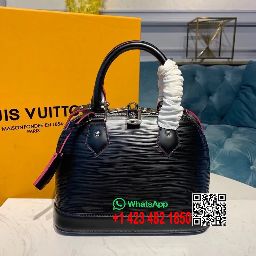 Louis Vuitton Alma BB Bag Epi Canvas Herbst/Winter 2019 Kollektion M53589, Schwarz/rosa