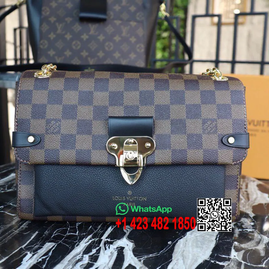 Louis Vuitton Vavin Pm Laukku 25cm Damier Ebene Canvas Kevät/kesä 2019 Kokoelma N40108, Noir