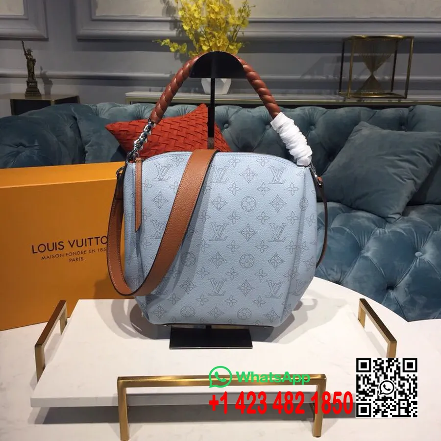 Louis Vuitton Babylone Ketju Bb Laukku 26cm Vasikkanahkainen Nahka Kevät/kesä 2019 Mallisto M53153, Bleu Horizon Kurpitsa