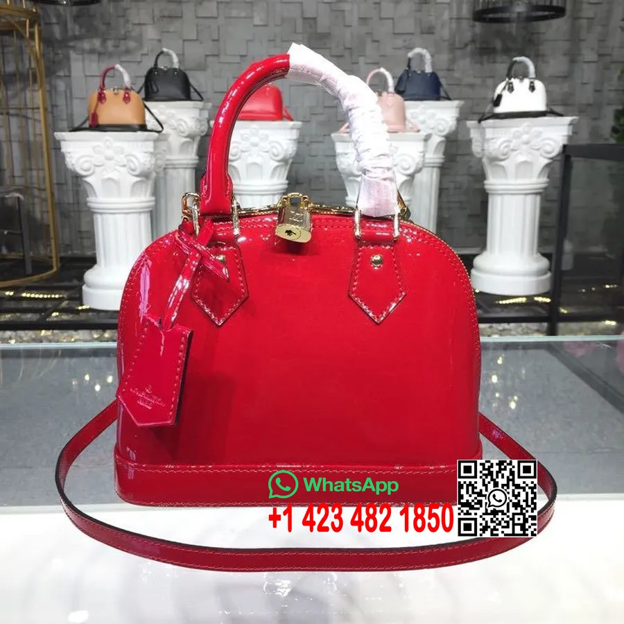 Louis Vuitton Alma BB Bag Monogram Vernis Canvas Herbst/Winter 2019 Kollektion M53589, Rot