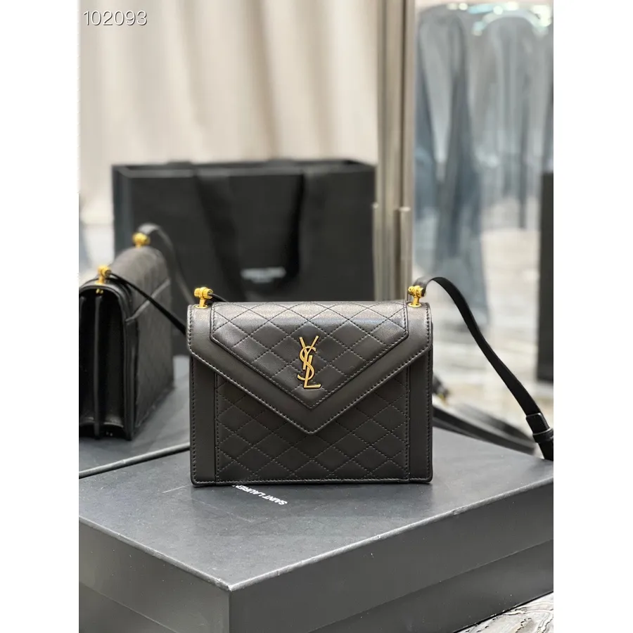 Borsa Ysl Saint Laurent Gaby Mini A Tracolla 20cm 685574 Pelle Di Vitello Collezione Autunno/inverno 2022, Nero